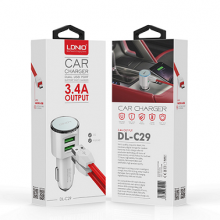 LDNIO DL-C29 2 Ports USB Car Charger